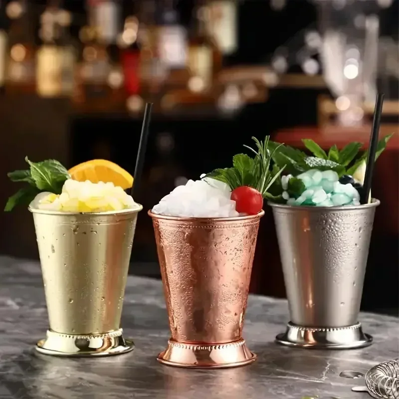 Wine With Beer Mix - RVS Mint Julep Mok - Cocktailglas