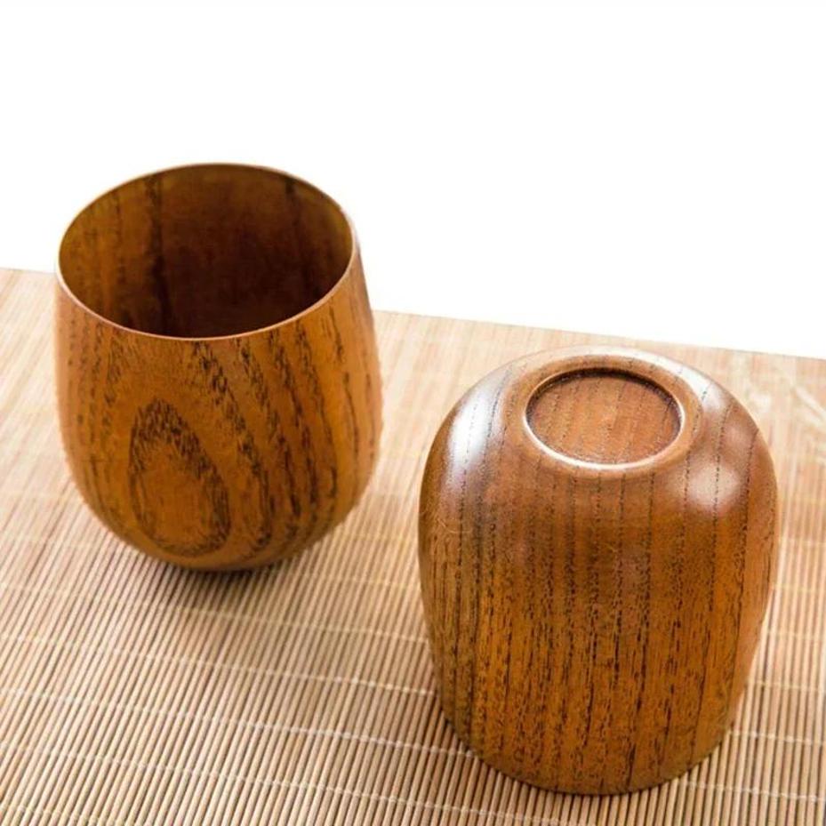 Wine Beer Coffee Drink - 1 stuks herbruikbare houten beker milieuvriendelijke