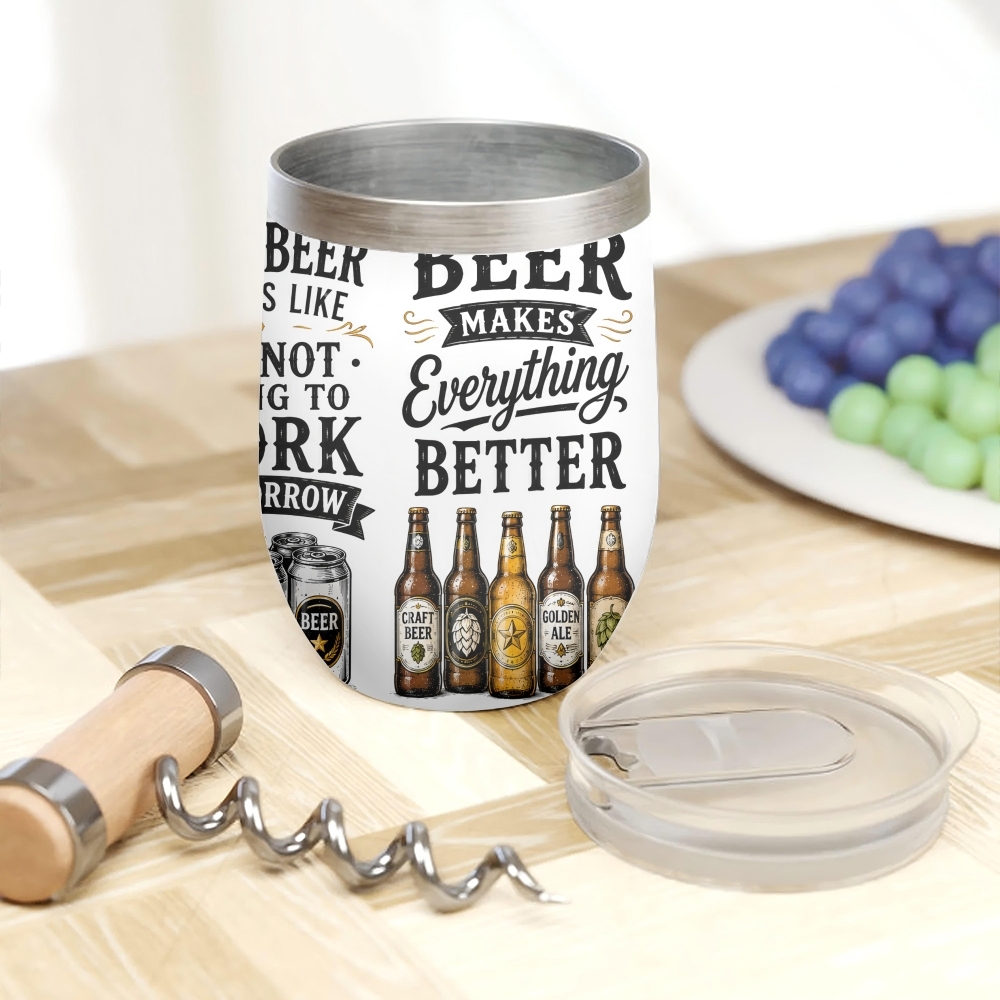 Grappige biercitaten vacuümfle - Beer And Wine Quote recensie en prijs