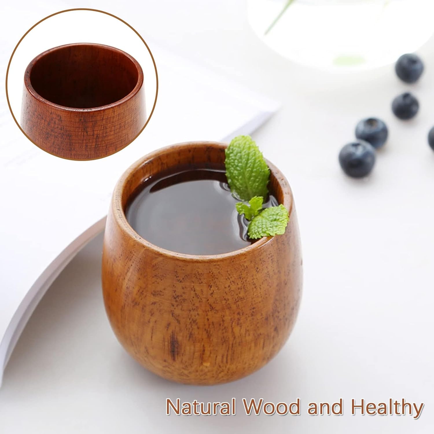 Houten theekopjes Hoogwaardige - Wine Beer Coffee Drink recensie en prijs