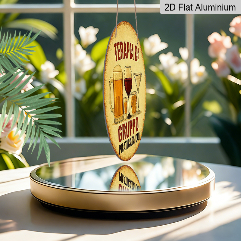 2D plat, 1 stuk 7,87 inch rond - Beer And Wine Quote recensie en prijs