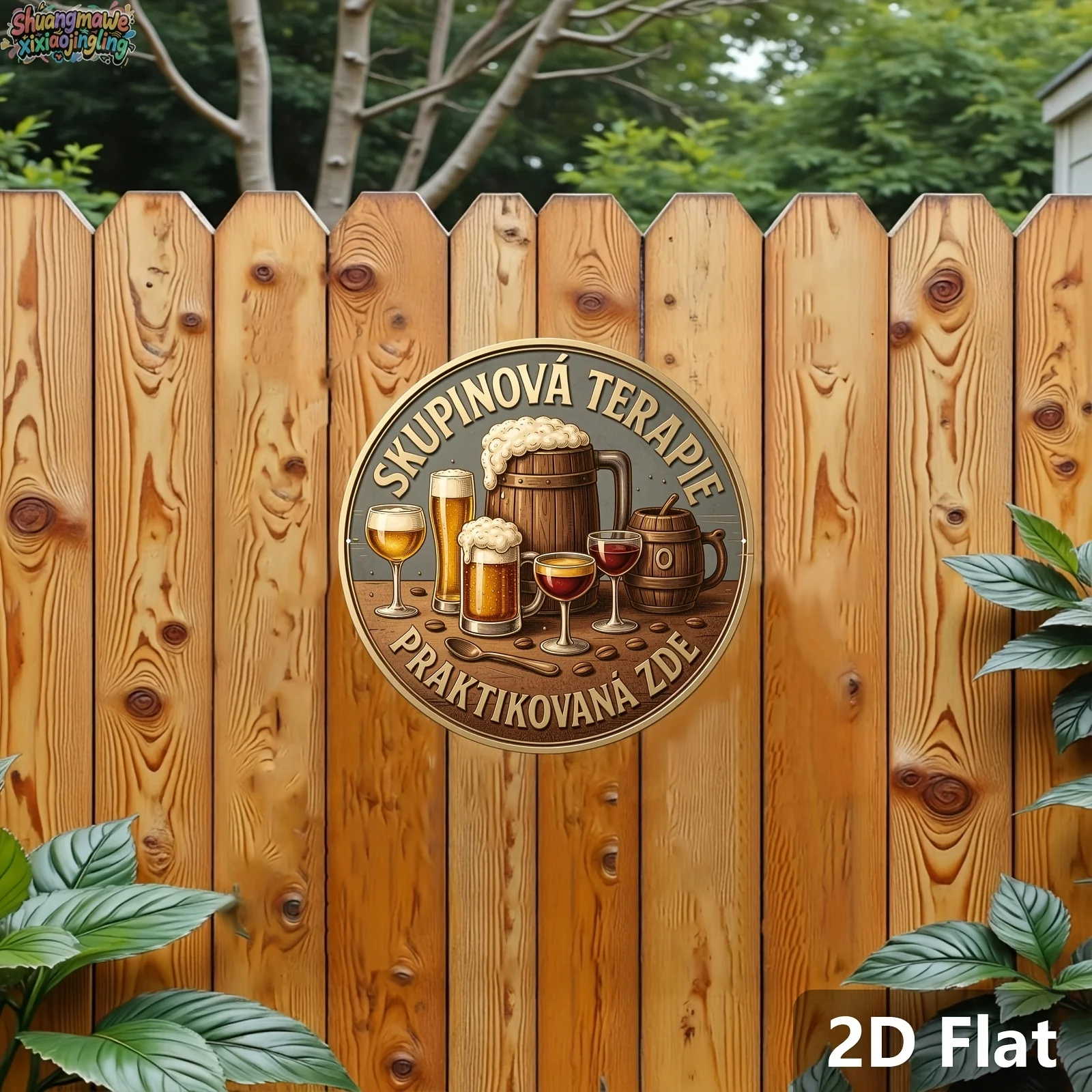 2D houten borden met humoristi - Beer And Wine Quote recensie en prijs